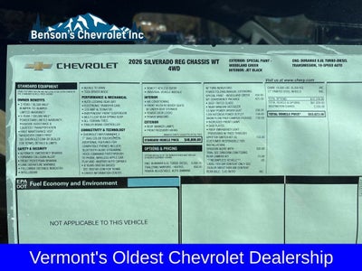 2026 Chevrolet Silverado 3500 HD Chassis Cab Work Truck