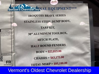 2026 Chevrolet Silverado 3500 HD Chassis Cab Work Truck