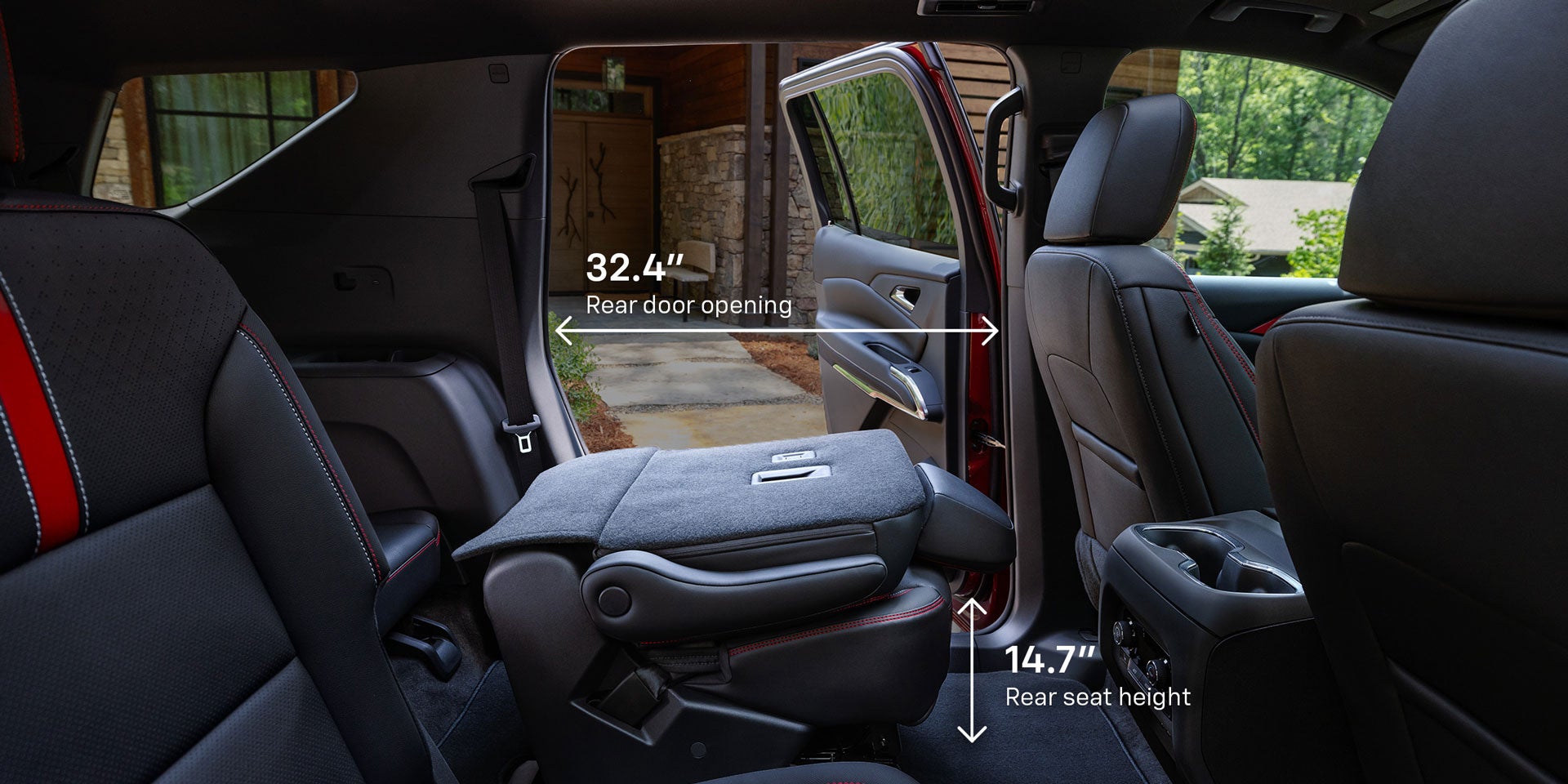 Side View Passenger Dimensions Diagram for the 2025 Chevy Traverse